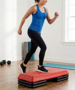 Commercial Aerobic Step 110cm (BlackRed) in studio