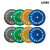 Forteza Coloured Bumper Plate Set (100kg)