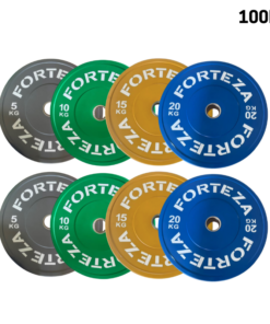 Forteza Coloured Bumper Plate Set (100kg)