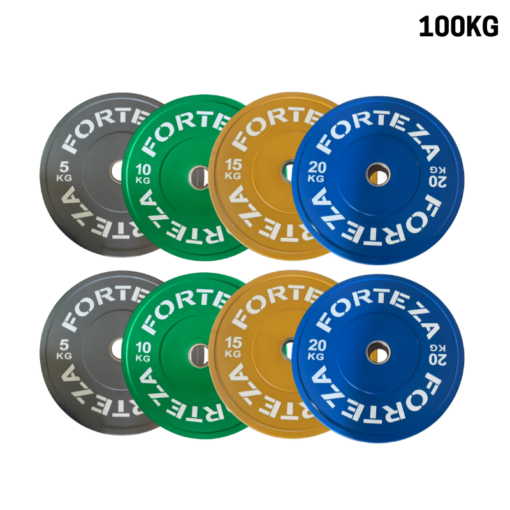 Forteza Coloured Bumper Plate Set (100kg)