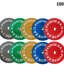 Forteza Coloured Bumper Plate Set (150kg)