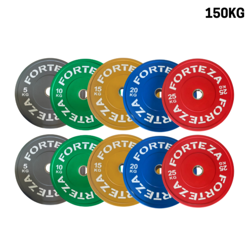 Forteza Coloured Bumper Plate Set (150kg)