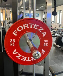 Forteza Competition Bumper Plate 25KG on bar