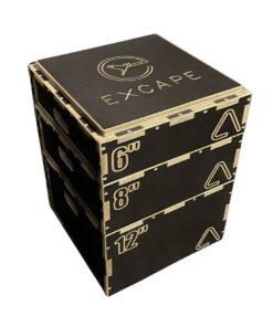 Custom Wooden Plyo Box with Logo Excape