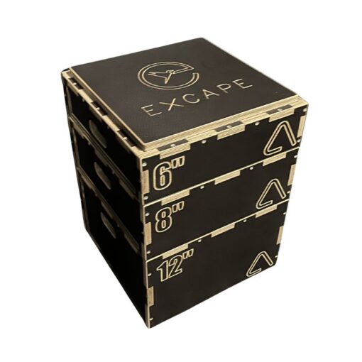 Custom Wooden Plyo Box with Logo Excape