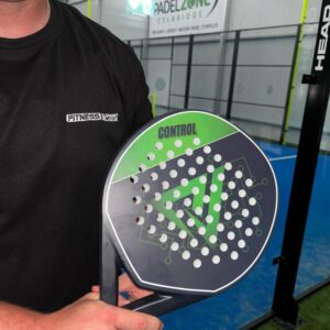AccuPro Control _ Round Padel Racket in players hand