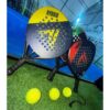 AccuPro Padel Rackets on a court