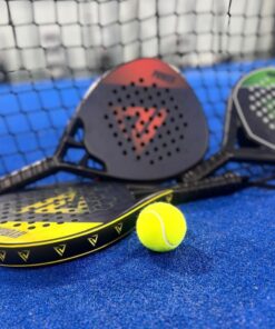 AccuPro Padel Rackets on a court