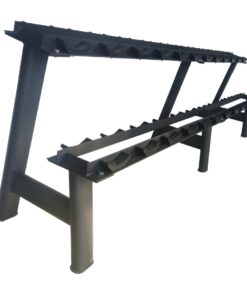 Alternative view of Bolt Strength Commercial Round Dumbbell Storage Rack (12 Pair)