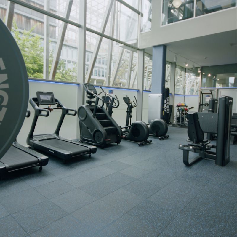 Corporate - Easy Clean 20mm Black Floor with Blue Fleck