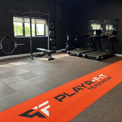 Easy Clean 20mm Black Floor with Orange Fleck