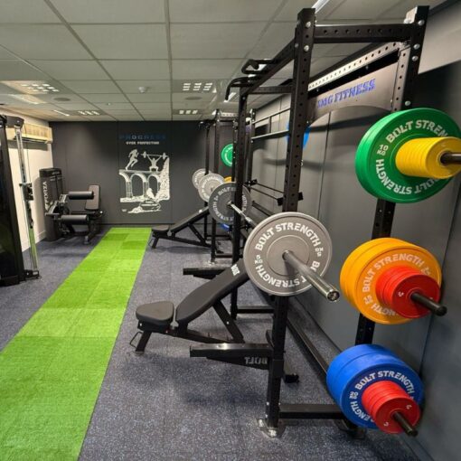 SMG Fitness - blue fleck flooring