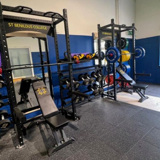 St Benildus College - Easy Clean 20mm Black Floor with Off White Fleck