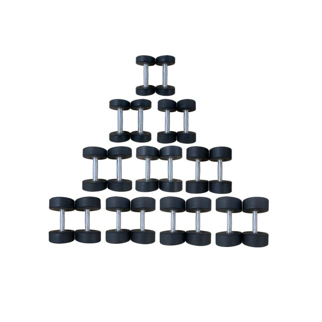 1-10KG Commercial Round Dumbbell Set - Image 3
