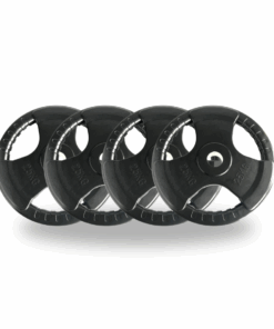 Alternative view of Tri Grip Rubber Weight Plates (25KG PLATE SETS)