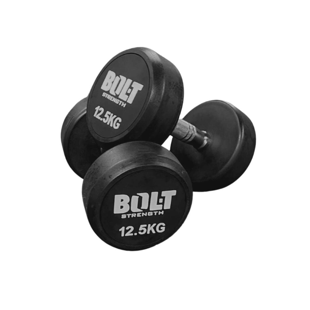Bolt Strength Commercial Round Dumbbells (Pro) (Grey) - Image 2