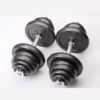 2x25kg adjustable dumbbells