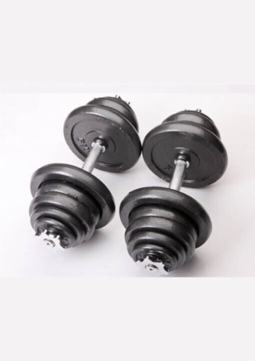 2x25kg adjustable dumbbells