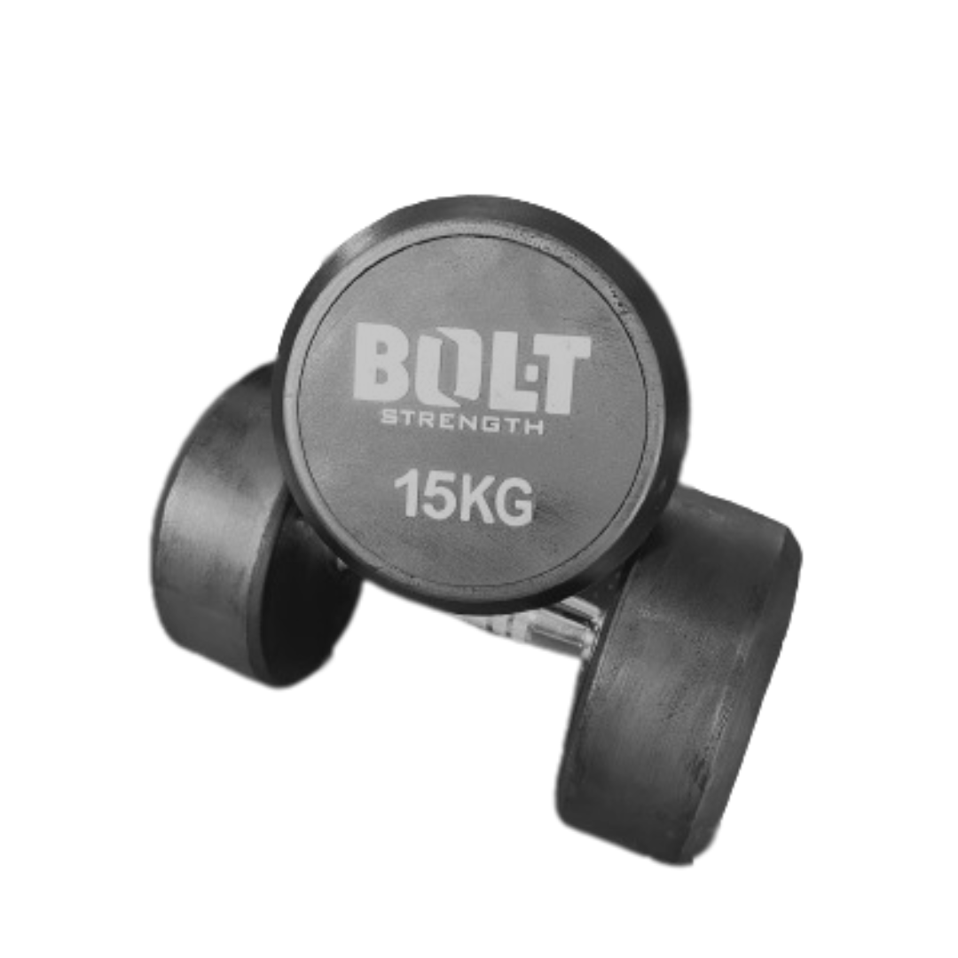 Bolt Strength Commercial Round Dumbbells (Pro) (Grey) - Image 6