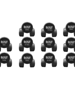 Alternative view of 5-30KG Commercial Round Dumbbells Set (Storage Rack Option Included)