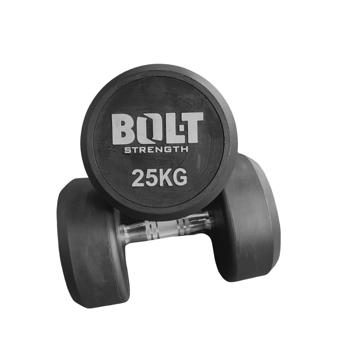 Bolt Strength Commercial Round Dumbbells (Pro) (Grey) - Image 5