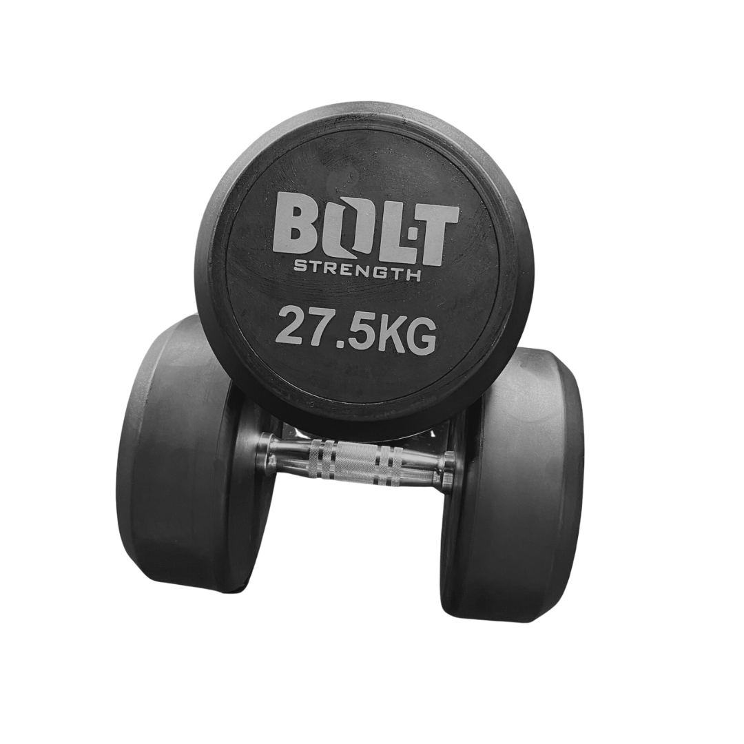 Bolt Strength Commercial Round Dumbbells (Pro) (Grey) - Image 4