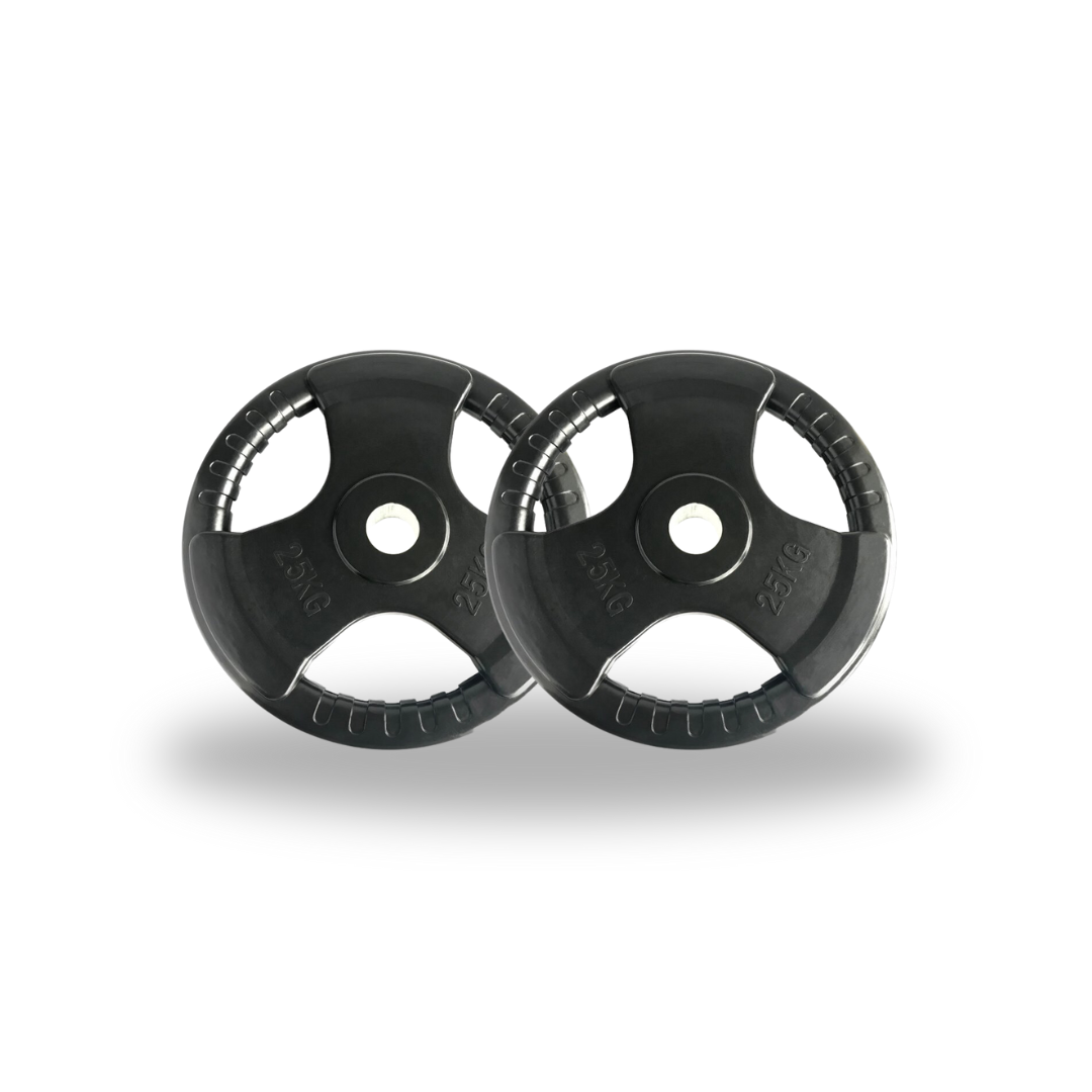 Tri Grip Rubber Weight Plates (25KG PLATE SETS)