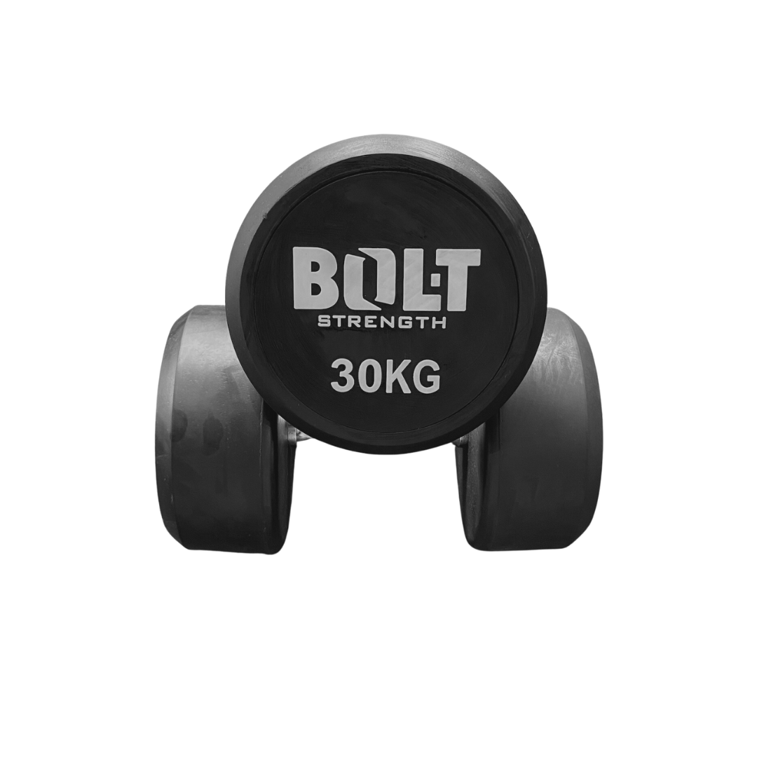 Bolt Strength Commercial Round Dumbbells (Pro) (Grey) - Image 3