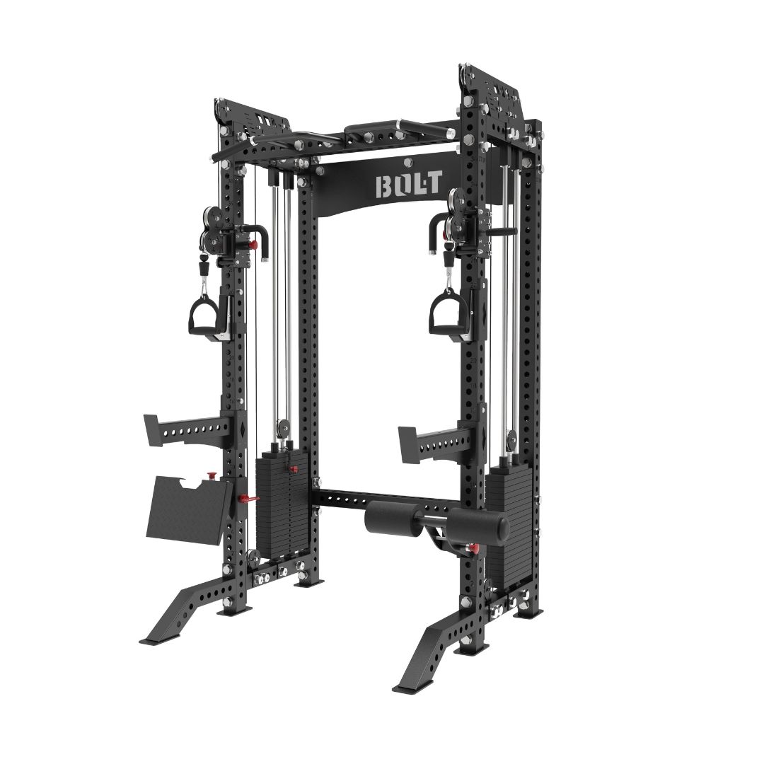 Bolt Strength Power Rack with Dual Weight Stack
