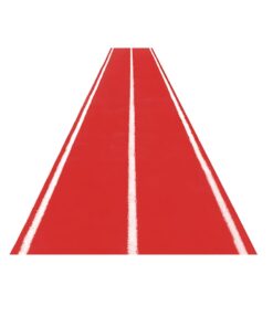 Bolt Strength Premium Turf | 2m * 12.5m * 16mm (Red With Lines)