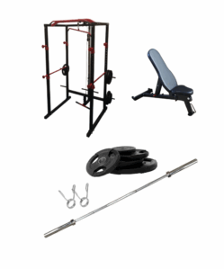 Bolt stregnth Power Rack Package with Lat Pull Down