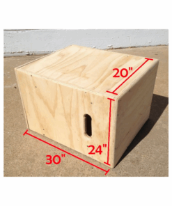 Wooden Plyometric Box 3 in 1 - 20" x 24" x 30"
