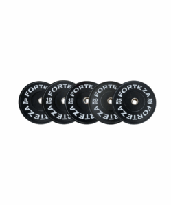 Forteza Black Bumper Plate Set (100kg)
