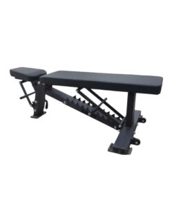 Full Commercial Adjustable Bench (Black/Silver)