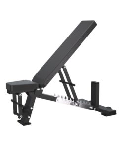 Full Commercial Adjustable Bench (Black/Silver) - Silver