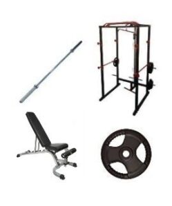 Home Gym Package with Lat Pulldown Rack