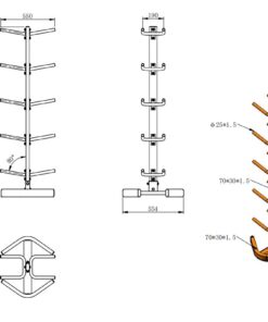 Alternative view of Medicine Ball Rack-Vertical (Holds 10)