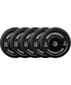 black bumper plates