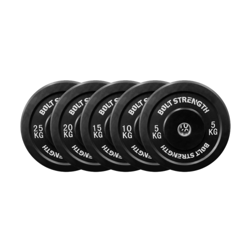black bumper plates