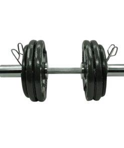 Alternative view of Olympic dumbbell handle
