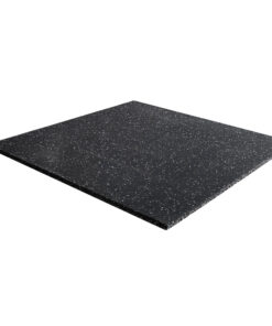 Rubber flooring with white fleck