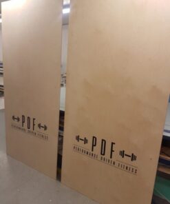 Wooden Platform with logo
