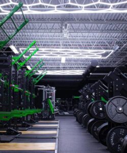 Modular Hex LED Gym Lighting