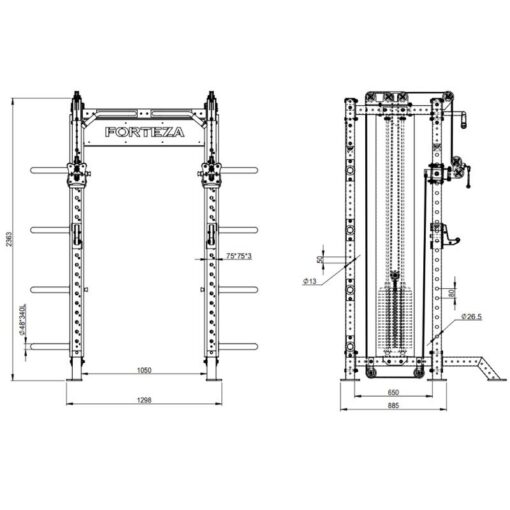 Zeus Rack Dimensions Image