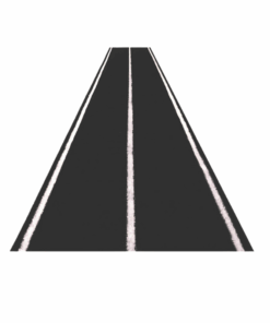 Bolt Strength Premium Turf | 2m x 12.5m x 16mm (Black With Lines)