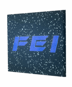 More photos of gym floor with printed design