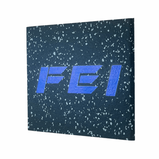 More photos of gym floor with printed design