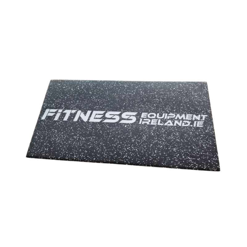 Inlay design on custom gym flooring