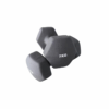 matte black neoprene dumbbells