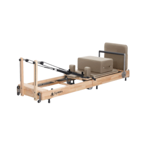 Folding Oak Pilates Reformer Mocha (5)